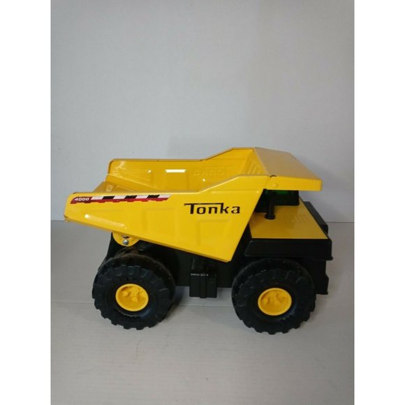 Vintage HASBRO TONKA DUMP TRUCK 4000 Xmb 975 STEEL BED Authentic YELLOW - Picture 4 of 12